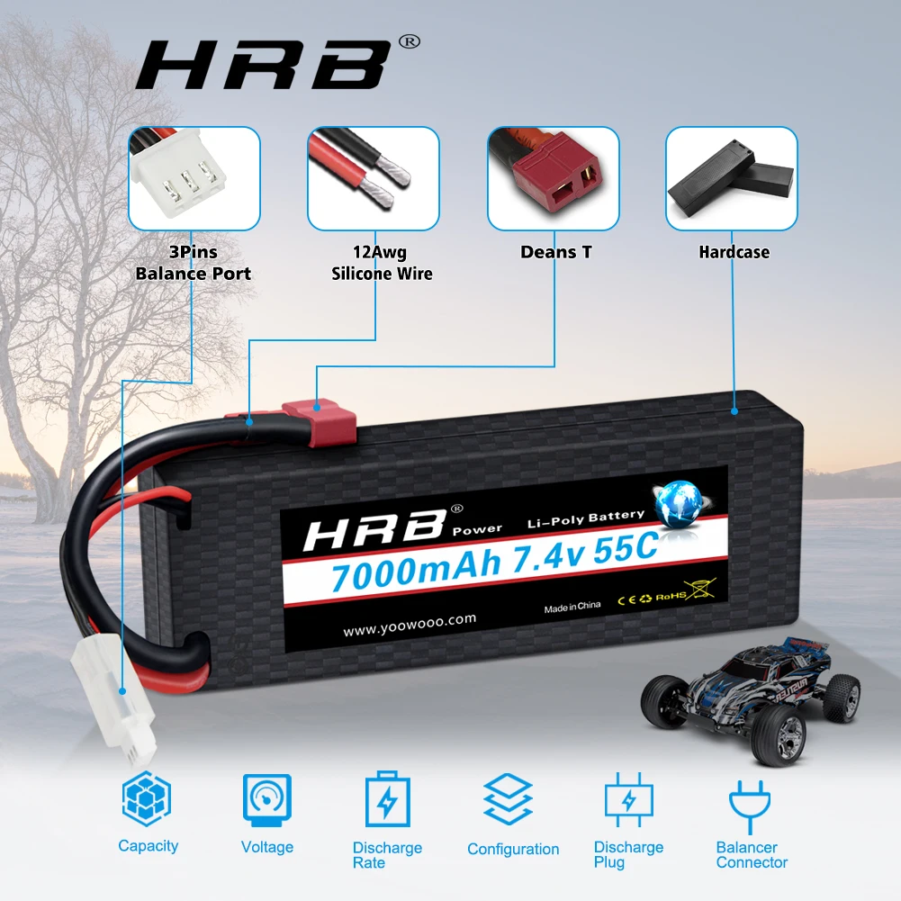 HRB Lipo Battery 2S 3S 4S 6S   - 6S Lipo Battery 22.2V 5000Mah 评论和价格