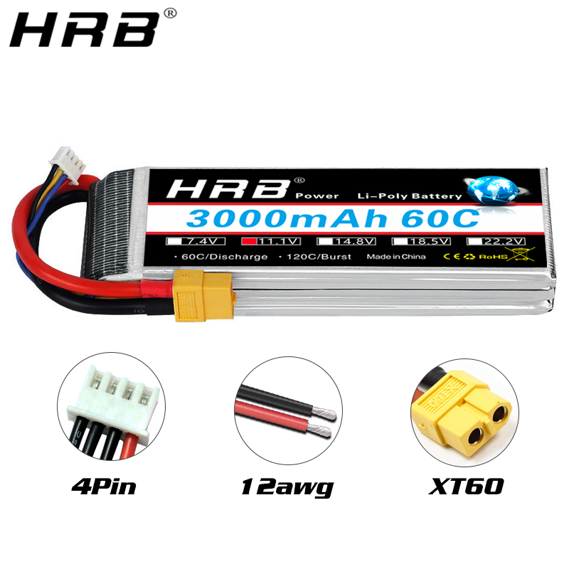 HRB lipo Battery 2S 3S 4S 6S 5 - 4S Lipo Battery 14.8V 6000Mah 评论和价格