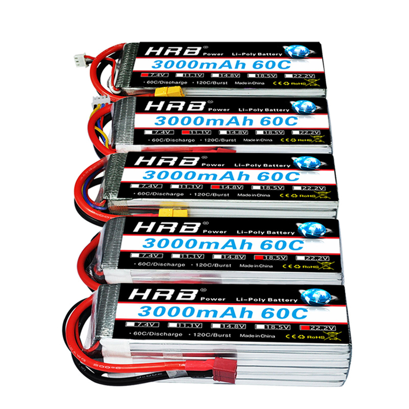 HRB lipo Battery 2S 3S 4S 6S 5 - 4S Lipo Battery 14.8V 6000Mah 评论和价格